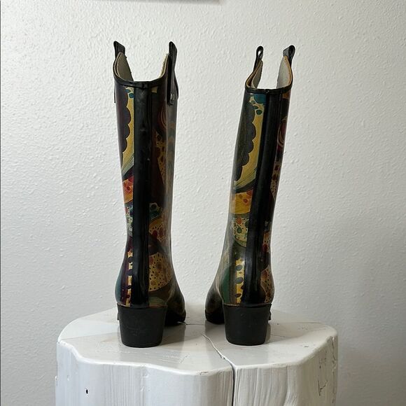 🎨 NOMAD “Yippy” Monet Rain Boots – Size 6 – Funky, Colorful, Fabulous! (1509) - Picture 4 of 13